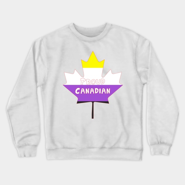 Proud Canadian (Non-Binary) Crewneck Sweatshirt by EmceeFrodis